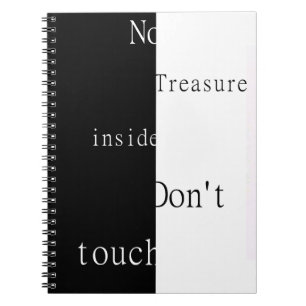 Caderno Espiral Nenhum Tesouro Dentro – Não Toque 