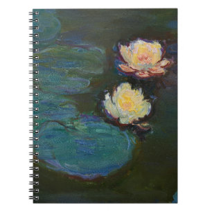 Caderno Espiral Nenúfares de Claude Monet Arte a Óleo Impressionis