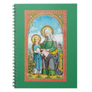 Caderno Espiral NeoGótico Santa Ana e a Jovem Maria (SAU 29)