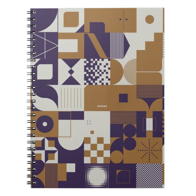 Caderno Espiral Neomodern aesthetics of brutalism design poster co (Frente)