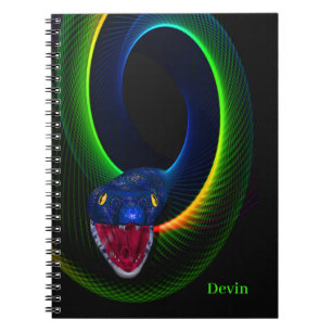 Caderno Espiral Neon Cobra Personalizado