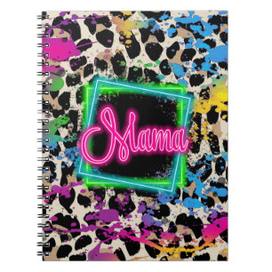 Caderno Espiral Neon Mama