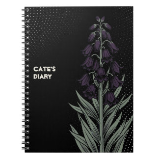 Caderno Espiral Neon Persian Lily Fritillaria persica Pop Art