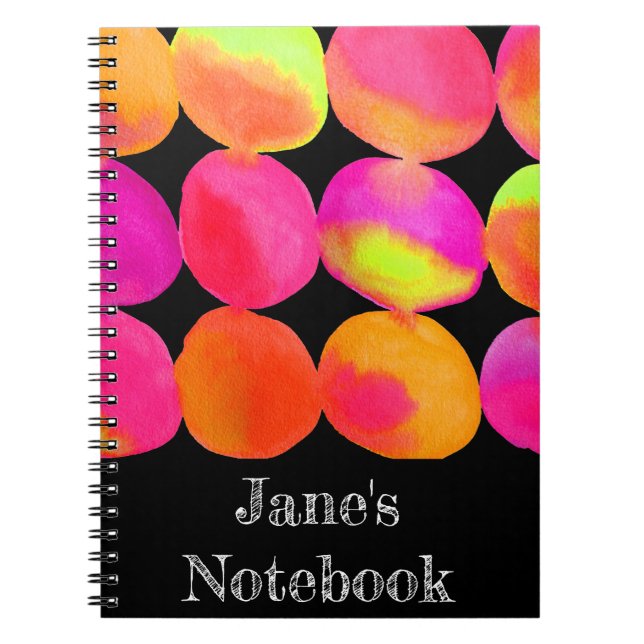 Caderno Espiral Neon Pop art (Frente)