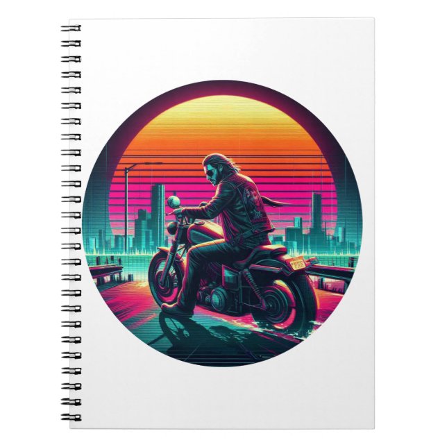Caderno Espiral Neon Rider  (Frente)