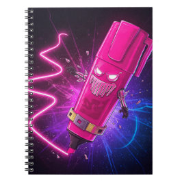 Caderno Espiral Neon Scribbler