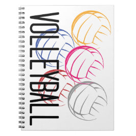 Caderno Espiral Neon Volleybolas
