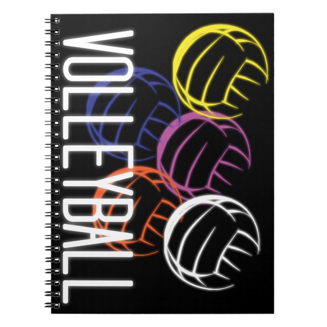 Caderno Espiral Neon Volleybolas (Frente)