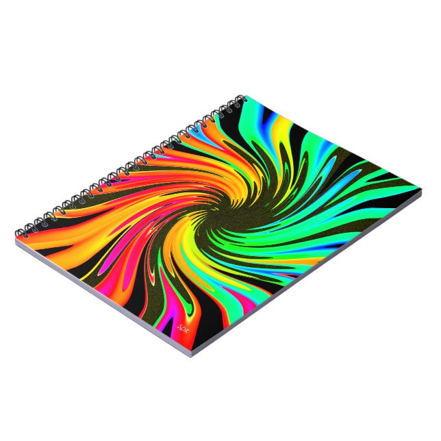 Caderno Espiral Neon Whirlpool Galaxy (Left Side)