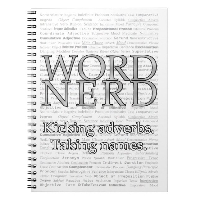 Caderno Espiral Nerd do Word (Frente)