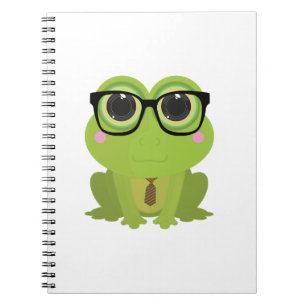 Caderno Espiral Nerd sapo