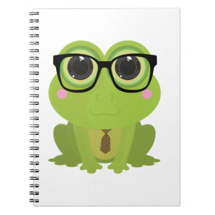 Caderno Espiral Nerd sapo