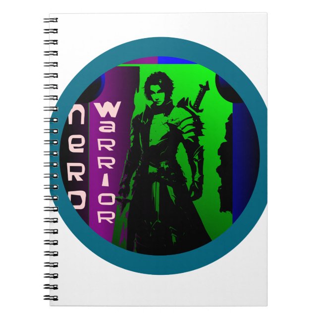 Caderno Espiral Nerd Warrior (Frente)