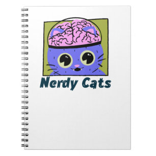 Caderno Espiral Nerdy Cats, Design do cérebro