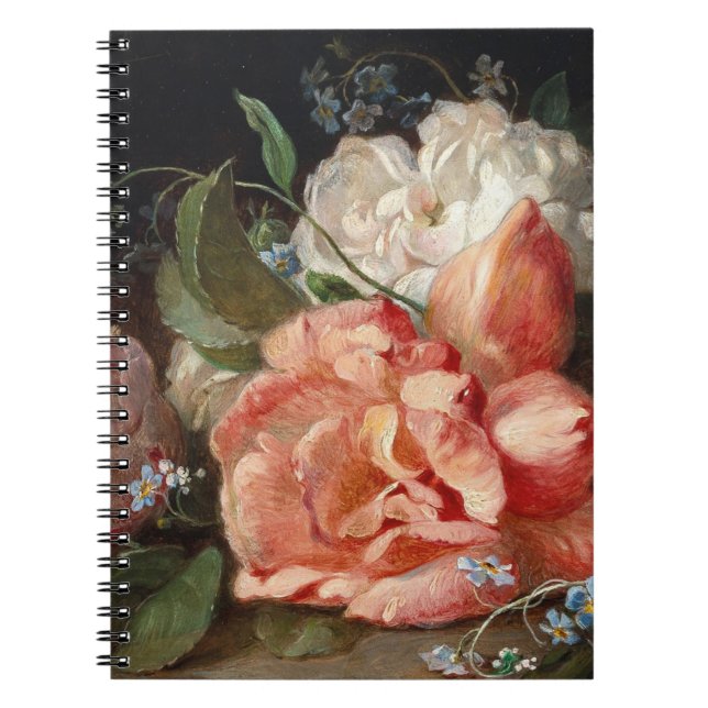 Caderno Espiral Neugebauer J. Um Buquê de Flores com Rosas... (Frente)