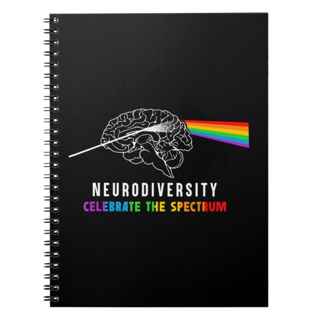 Caderno Espiral Neurodiversidade, Celebre O Espectro. O cérebro (Frente)