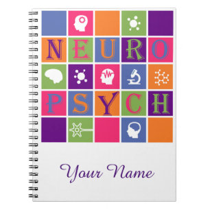 Caderno Espiral Neuropsicologia - presentes para