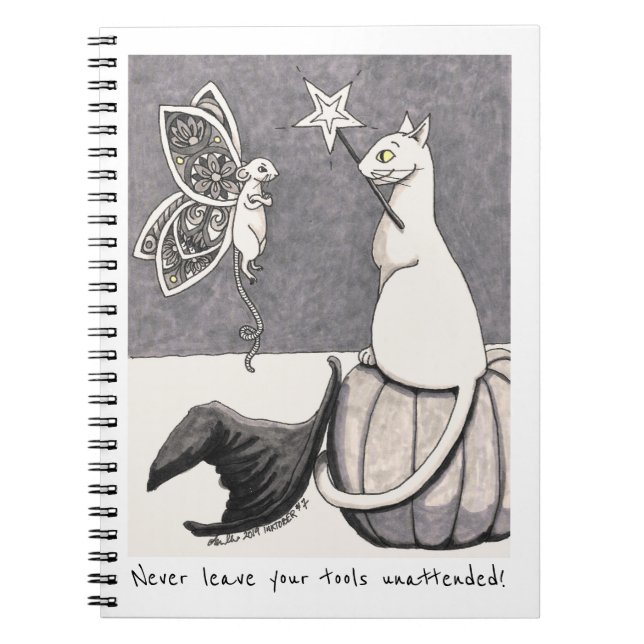 Caderno Espiral Never Leave Your Tools Unattended spiral notebook (Frente)