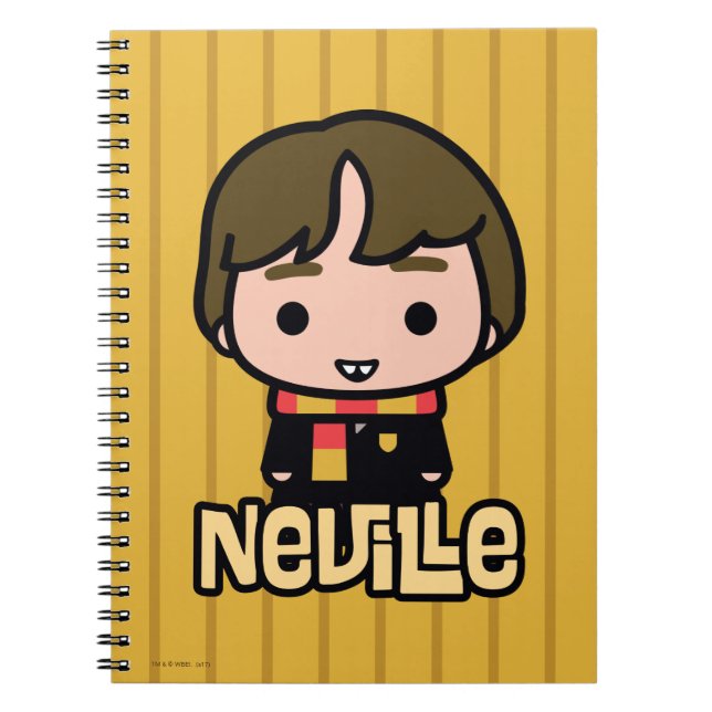 Caderno Espiral Neville Longbottom Personagem de desenho animado A (Frente)