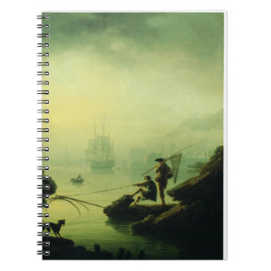 Caderno Espiral Névoa da Manhã no mar por Joseph Vernet
