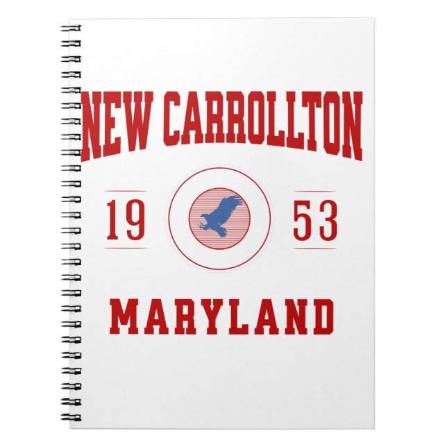 Caderno Espiral New Carrollton Maryland - Estilo Universitário (Frente)