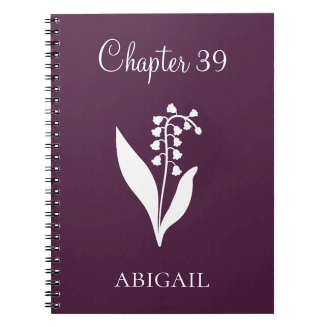 Caderno Espiral New Chapter Journal Lilly May Birth Flower (Frente)