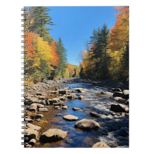 Caderno Espiral New England Colorful Landscape, Autumn,