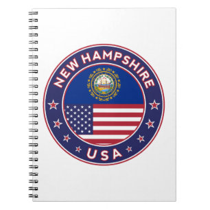 Caderno Espiral New Hampshire, New Hampshire sticker,