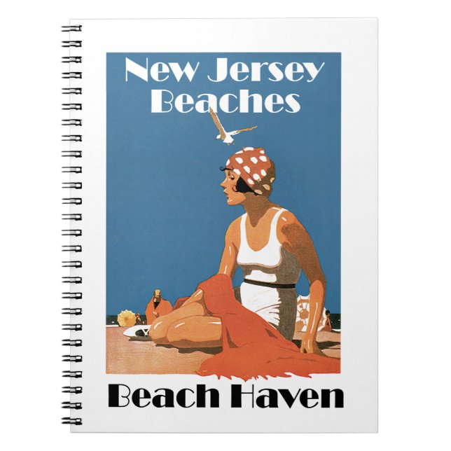 Caderno Espiral New Jersey Beaches ~ Beach Haven (Frente)