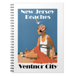 Caderno Espiral New Jersey Beaches ~ Ventnor City