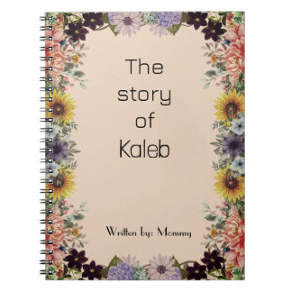Caderno Espiral New Mommy's Journal Custom Personalized Spiral 