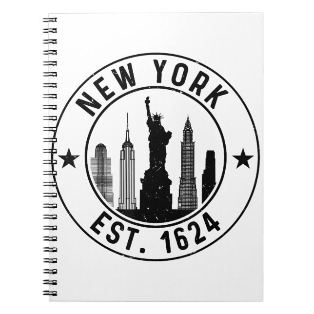 Caderno Espiral New York Est. Lover Nyc 1624 (Frente)
