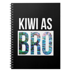 CADERNO ESPIRAL NEW ZEALAND KIWI SIMPLE PAUA