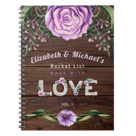 Caderno Espiral Newlyweds BUCKET LIST Custom