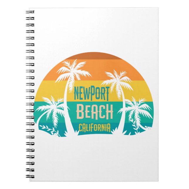 Caderno Espiral Newport Beach Retro (Frente)