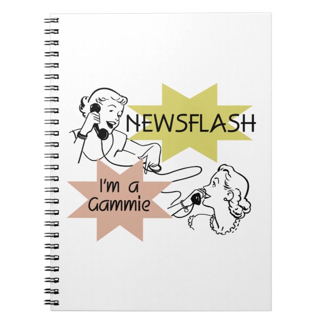 Caderno Espiral Newsflash Sou um Gammie Gifts (Frente)