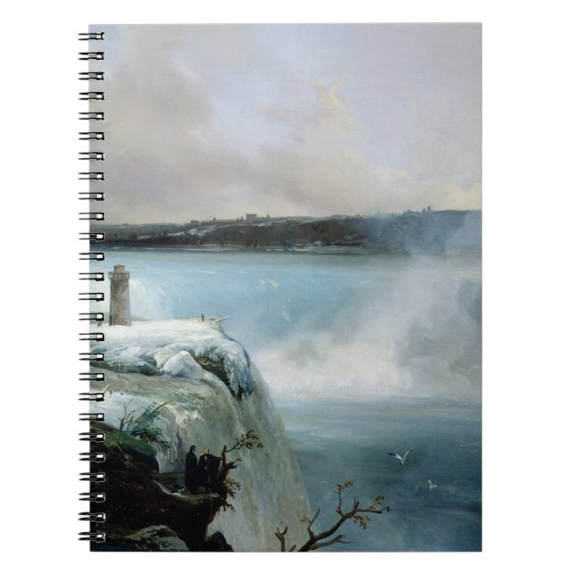 Caderno Espiral Niagara Falls, c.1837-40 (óleo em canvas) (Frente)