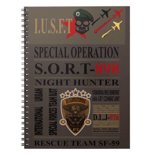 Caderno Espiral Night Hunter (Frente)