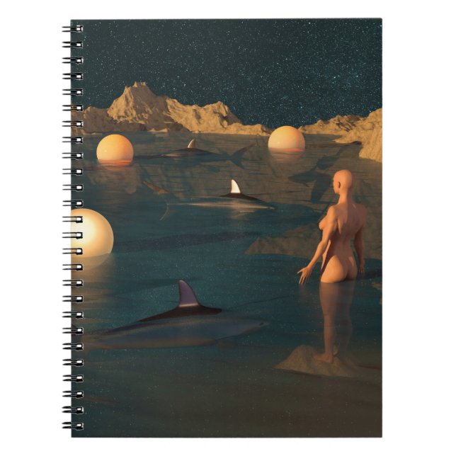 Caderno Espiral Night Swimming (Frente)