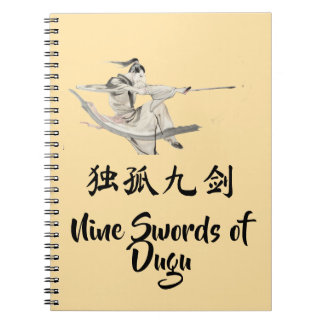 Caderno Espiral Nine Swords of Dugu Notebook