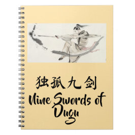 Caderno Espiral Nine Swords of Dugu Notebook