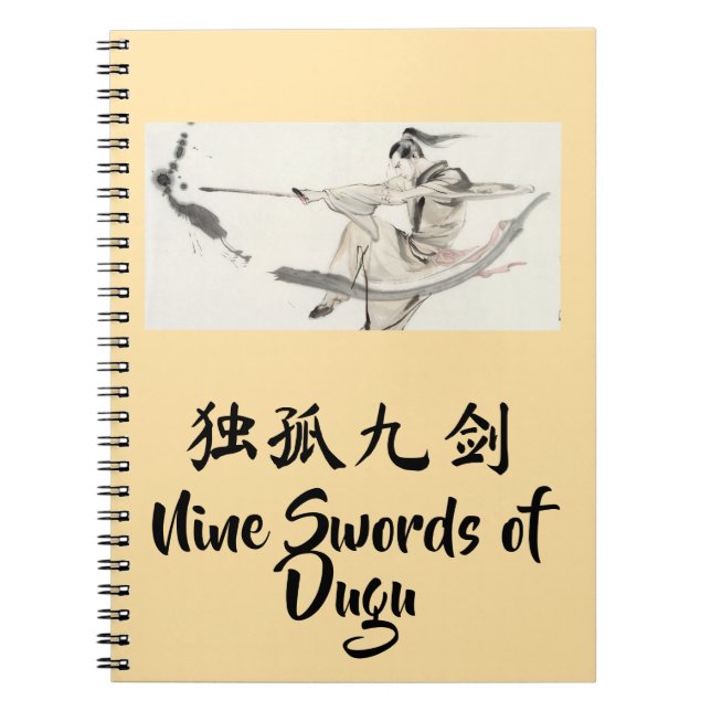 Caderno Espiral Nine Swords of Dugu Notebook (Frente)