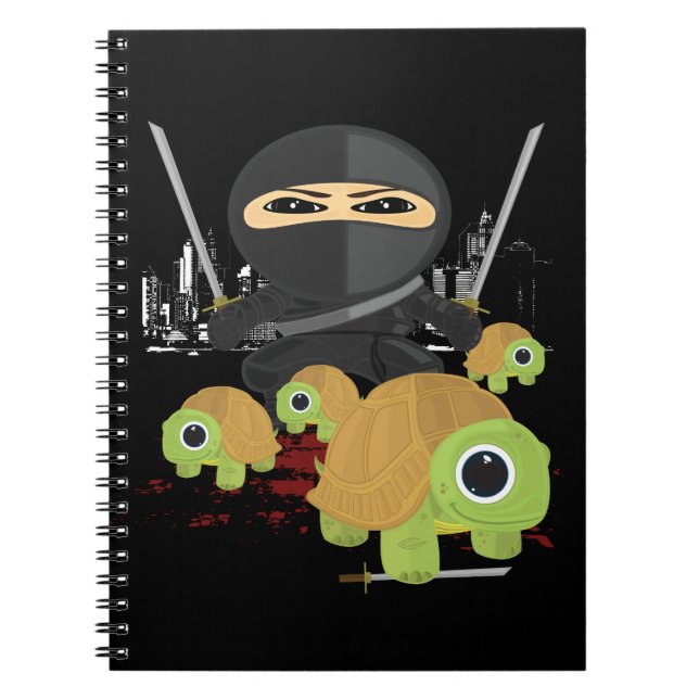Caderno Espiral Ninja e Tartarugas (Frente)
