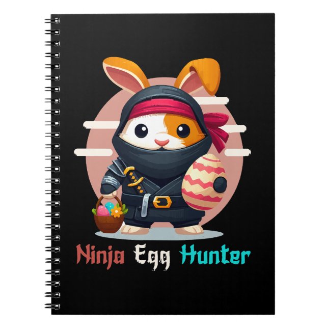 Caderno Espiral Ninja Egg Hunter (Frente)