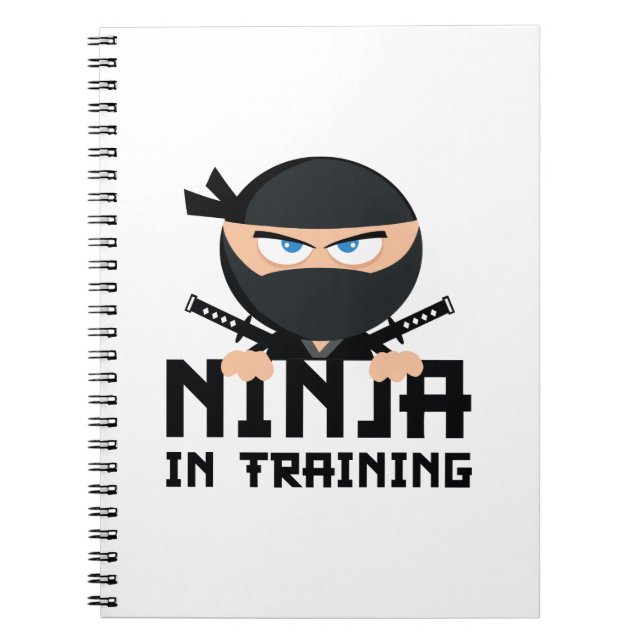Caderno Espiral Ninja Em Treinamento (Frente)