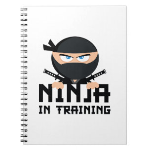 Caderno Espiral Ninja no treinamento