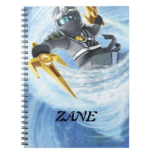 Caderno Espiral Ninjago Zane (Frente)