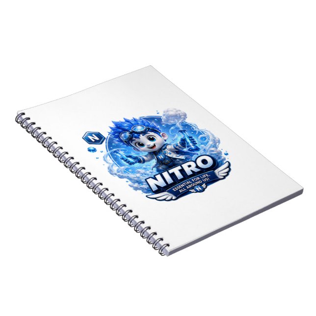 Caderno Espiral Nitrogênio de ATOMIVRA (Lado Direito)