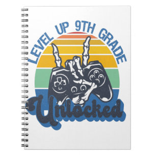 Caderno Espiral Nível Acima 9.º Grau Desbloqueado Jogos De Volta À