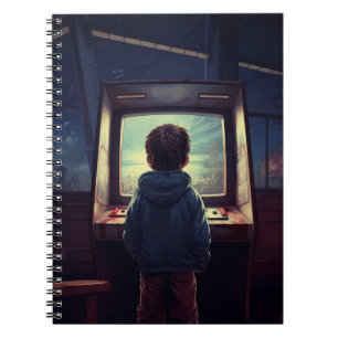 Caderno Espiral Nível final Um Sonho De Arcade Retroativa